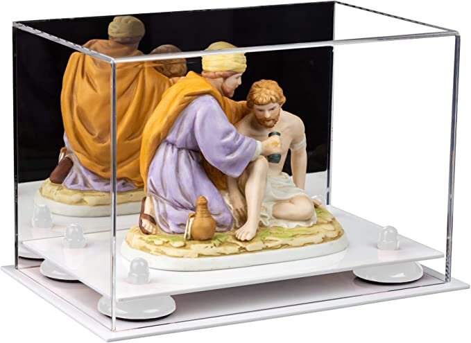 Versatile Acrylic Display Case 9.5 x 6 x 6.5 - Mirror No Wall Mounts (A005/V43)