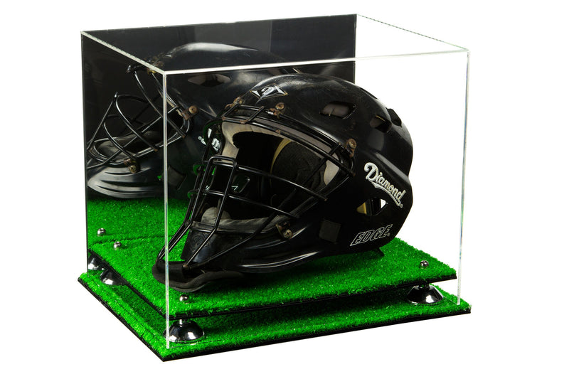 Acrylic Catchers or Goalie Helmet Display Case - Mirror No Wall Mounts (V44/A002)