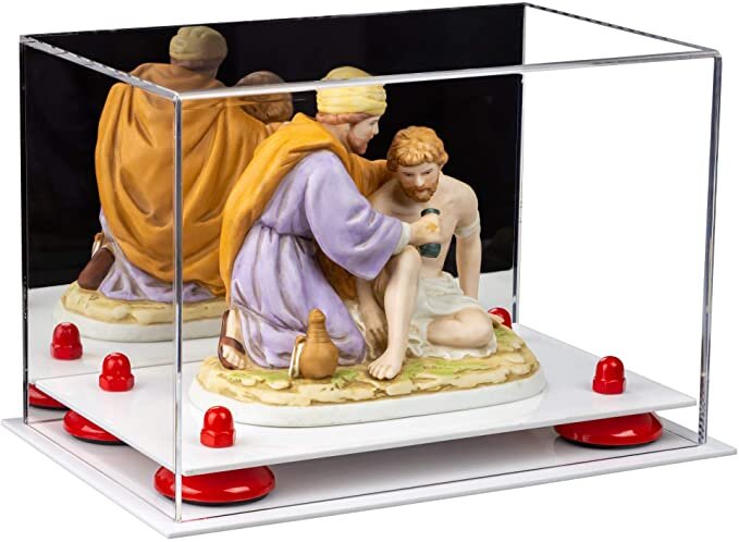Versatile Acrylic Display Case 9.5 x 6 x 6.5 - Mirror No Wall Mounts (A005/V43)