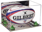 Acrylic Rugby Ball Display Case - Mirror No Wall Mount (B41/A004)