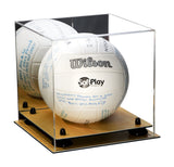 Acrylic Volleyball Display Case - Mirror No Wall Mounts (A027/B02)