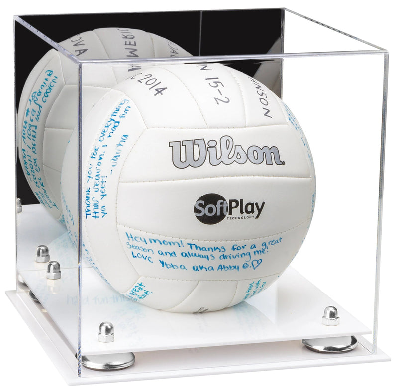 Acrylic Volleyball Display Case - Mirror No Wall Mounts (A027/B02)