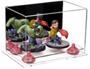 Versatile Acrylic Display Case 9.5 x 6 x 6.5 - Mirror No Wall Mounts (A005/V43)