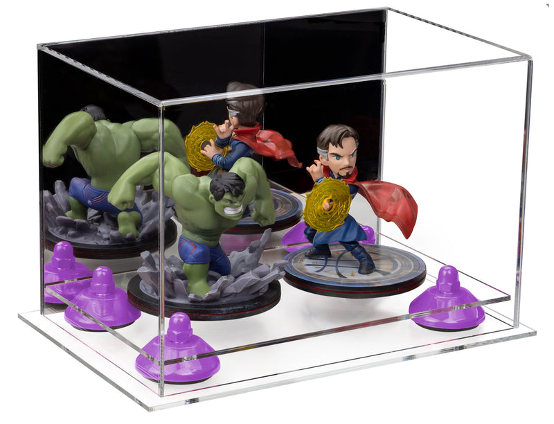 Versatile Acrylic Display Case 9.5 x 6 x 6.5 - Mirror No Wall Mounts (A005/V43)