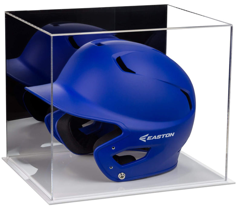 A012 Mirror White Double Sheet Helmet 12.25x10x10.5 Helmet Display Case