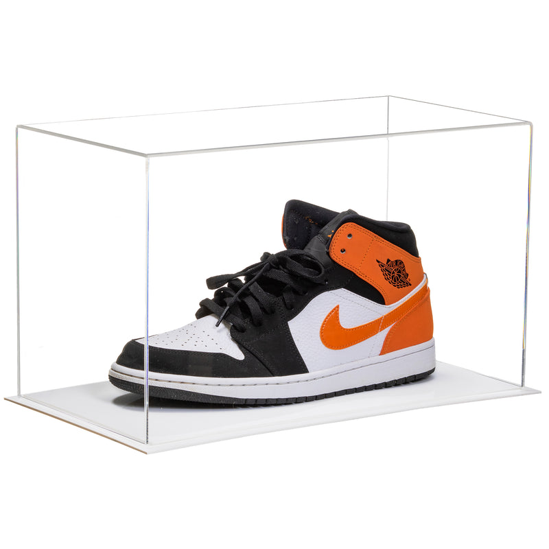 Acrylic Large Single Shoe Display Case for Basketball Shoe, Soccer, Football Cleat - 15x8x9 Clear (V11/a013)