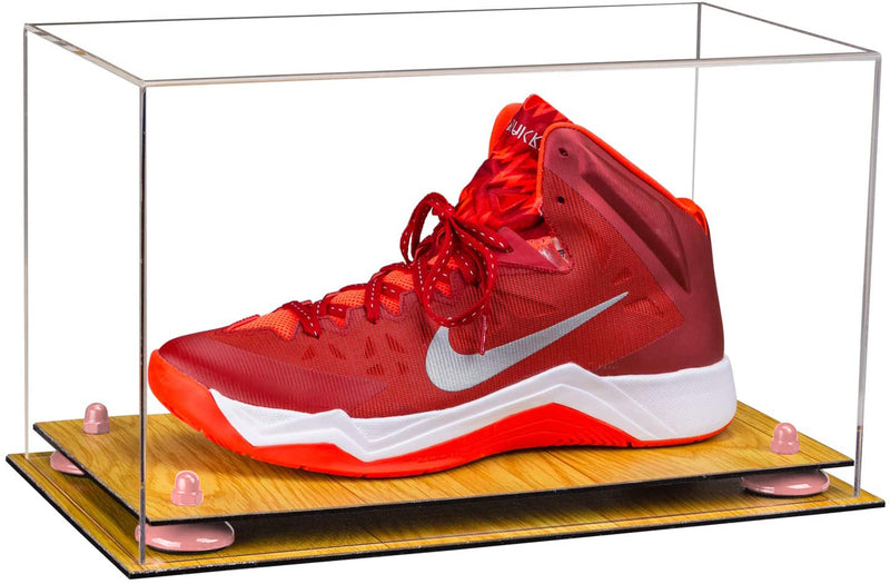 Acrylic Large Single Shoe Display Case for Basketball Shoe, Soccer, Football Cleat - 15x8x9 Clear (V11/a013)