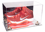 Acrylic Large Single Shoe Display Case for Basketball Shoe, Soccer, Football Cleat - 15x8x9 Mirror No Wall Mounts (V11/A013)