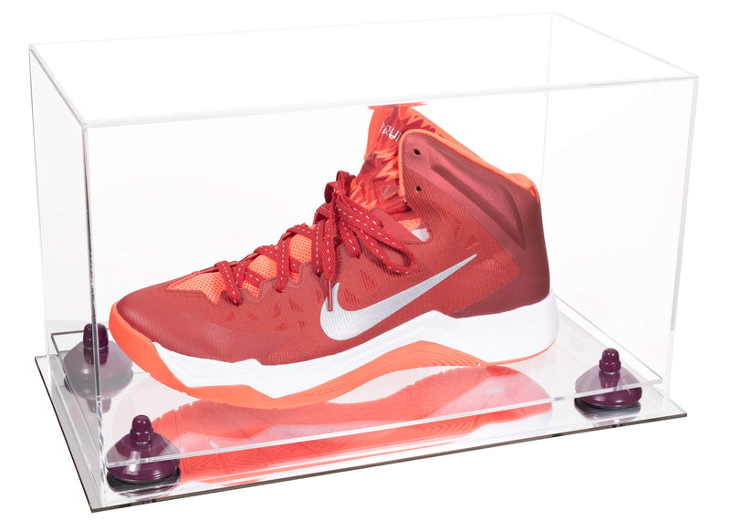 Acrylic Large Single Shoe Display Case for Basketball Shoe, Soccer, Football Cleat - 15x8x9 Clear (V11/A013)