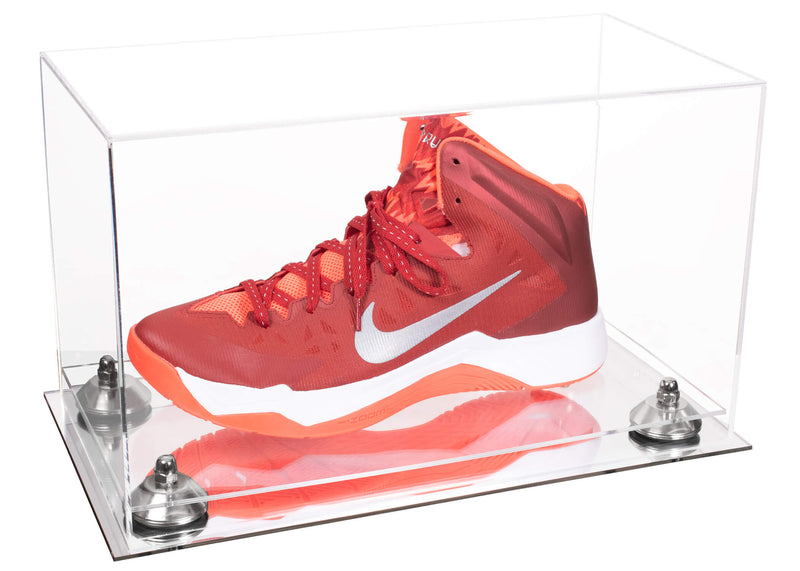 Acrylic Large Single Shoe Display Case for Basketball Shoe, Soccer, Football Cleat - 15x8x9 Clear (V11/a013)