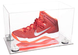 Acrylic Large Single Shoe Display Case for Basketball Shoe, Soccer, Football Cleat - 15x8x9 Clear (V11/A013)