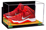 Acrylic Large Single Shoe Display Case for Basketball Shoe, Soccer, Football Cleat - 15x8x9 Mirror Wall Mounts (V11/A013)