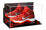 Acrylic Large Single Shoe Display Case for Basketball Shoe, Soccer, Football Cleat - 15x8x9 Mirror Wall Mounts (V11/A013)