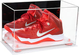 Acrylic Large Single Shoe Display Case for Basketball Shoe, Soccer, Football Cleat - 15x8x9 Mirror No Wall Mount (V11/A013)