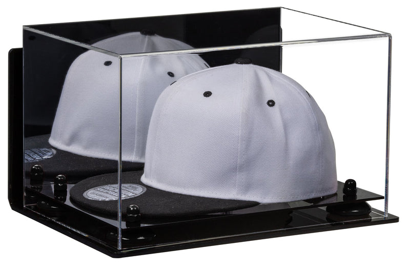 Snapback Hat or Baseball Cap Display Case -Mirror Wall Mount (A018/V40)