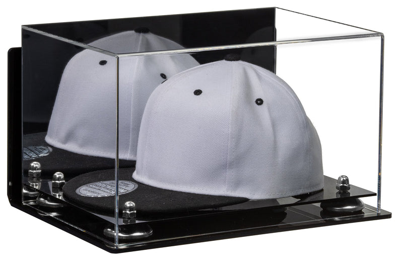 Snapback Hat or Baseball Cap Display Case -Mirror Wall Mount (A018/V40)