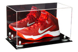 Acrylic Large Single Shoe Display Case for Basketball Shoe, Soccer, Football Cleat - 15x8x9 Mirror No Wall Mount (V11/A013)