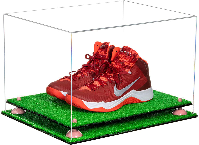 Better Display Cases Acrylic Extra Large Shoe Display Case for Basketball Shoe, Hightop, Soccer & Football Cleats With Clear -18 x 14 x 12 (A014/V60)