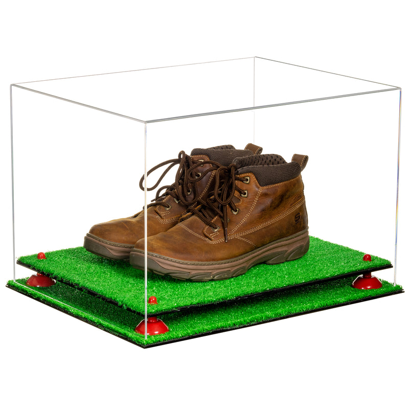 Better Display Cases Acrylic Extra Large Shoe Display Case for Basketball Shoe, Hightop, Soccer & Football Cleats With Clear -18 x 14 x 12 (A014/V60)