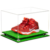 Better Display Cases Acrylic Extra Large Shoe Display Case for Basketball Shoe, Hightop, Soccer & Football Cleats With Clear -18 x 14 x 12 (A014/V60)