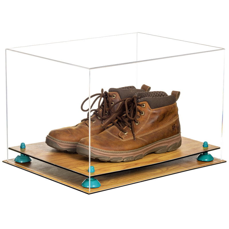 Better Display Cases Acrylic Extra Large Shoe Display Case for Basketball Shoe, Hightop, Soccer & Football Cleats With Clear -18 x 14 x 12 (A014/V60)