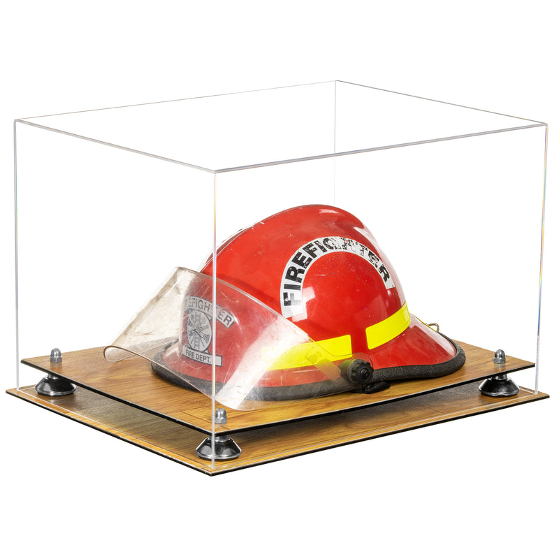 Acrylic Fireman's Helmet Display Case – Clear (A014/V60)