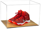 Wood Based Clear Basketball Shoe Pair Display Case