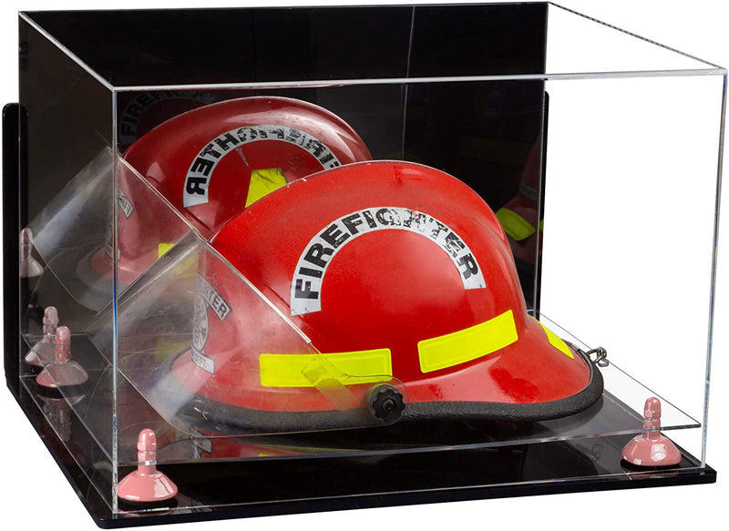 Acrylic Fireman's Helmet Display Case – Mirror Wall Mounts (A014/V60)