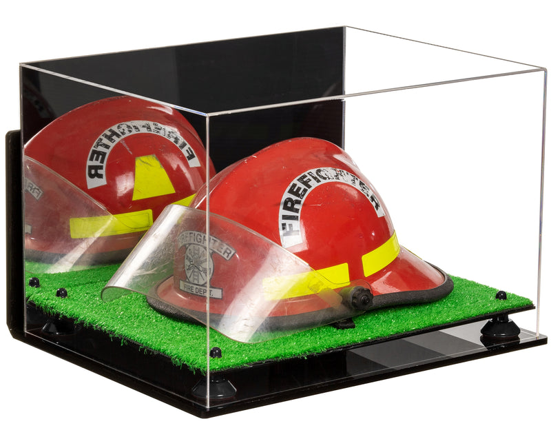 Acrylic Fireman's Helmet Display Case – Mirror Wall Mount (A014/V60)