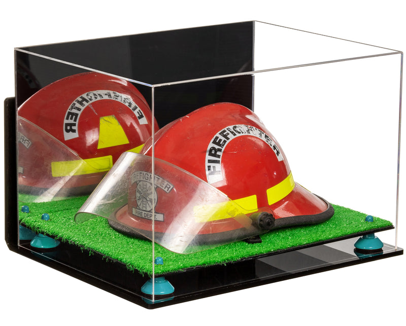 Acrylic Fireman's Helmet Display Case – Mirror Wall Mount (A014/V60)