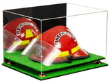 Fireman's Helmet Display Case - Mirror No Wall Mounts (A014/V60)