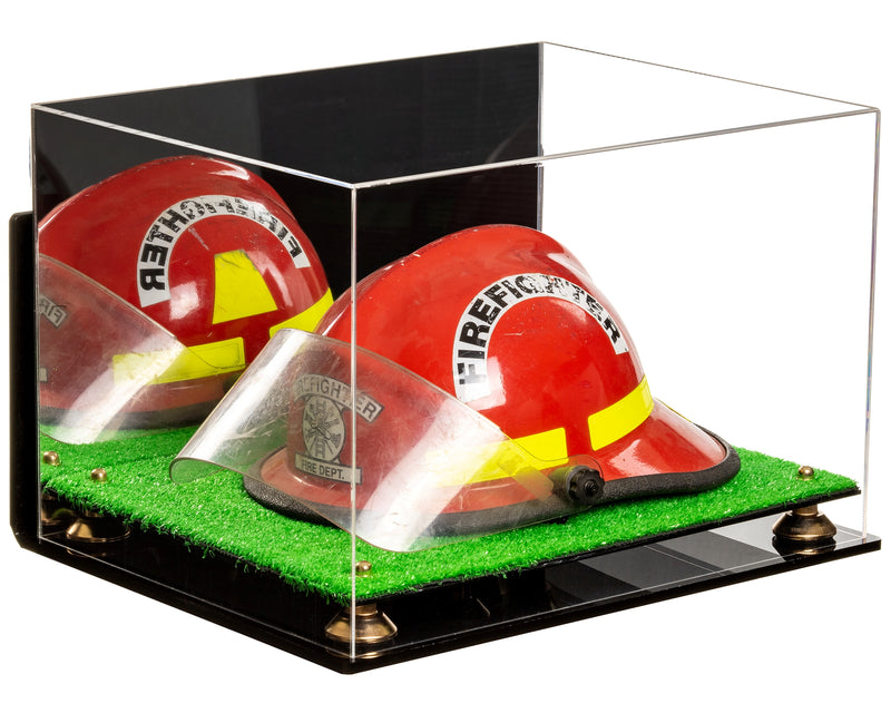 Acrylic Fireman's Helmet Display Case – Mirror Wall Mount (A014/V60)