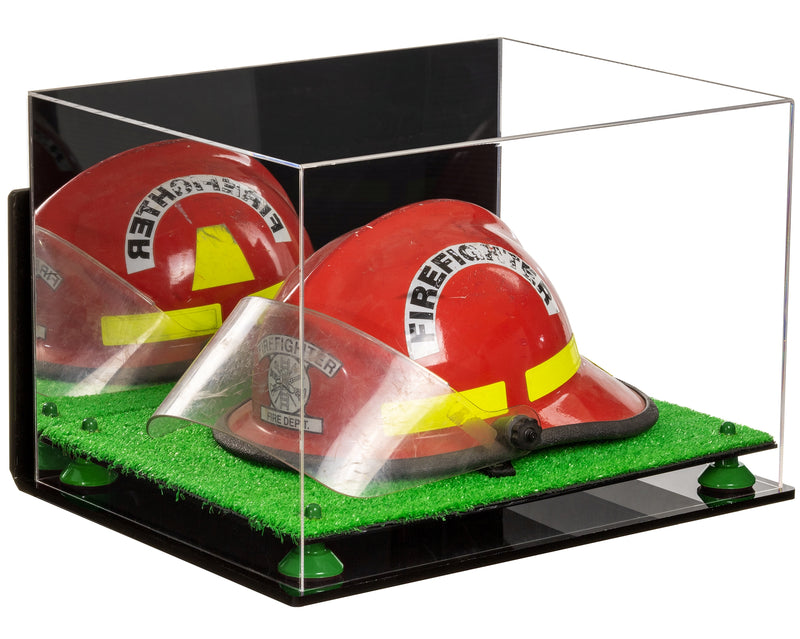 Acrylic Fireman's Helmet Display Case – Mirror Wall Mount (A014/V60)