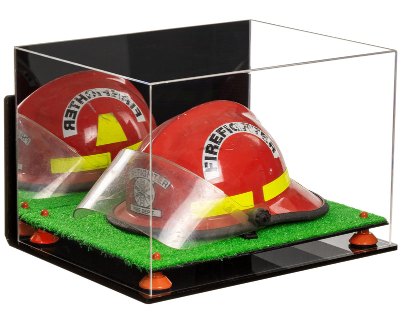 Acrylic Fireman's Helmet Display Case – Mirror Wall Mount (A014/V60)