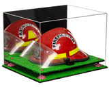 Fireman's Helmet Display Case - Mirror No Wall Mounts (A014/V60)