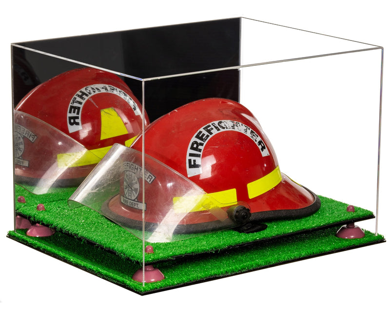 Acrylic Fireman's Helmet Display Case – Mirror Wall Mount (A014/V60)