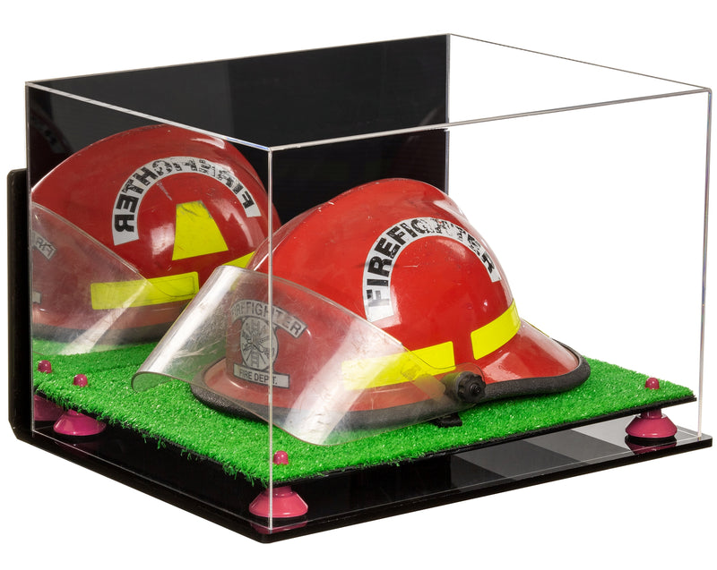 Acrylic Fireman's Helmet Display Case – Mirror Wall Mount (A014/V60)