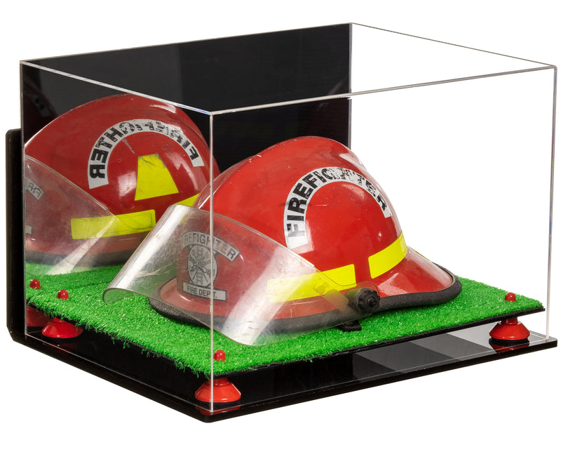 Acrylic Fireman's Helmet Display Case – Mirror Wall Mount (A014/V60)