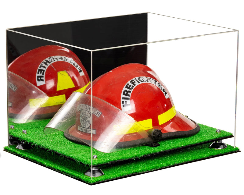Acrylic Fireman's Helmet Display Case – Mirror Wall Mount (A014/V60)