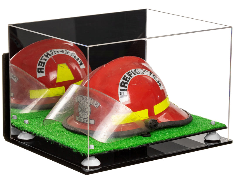 Acrylic Fireman's Helmet Display Case – Mirror Wall Mount (A014/V60)