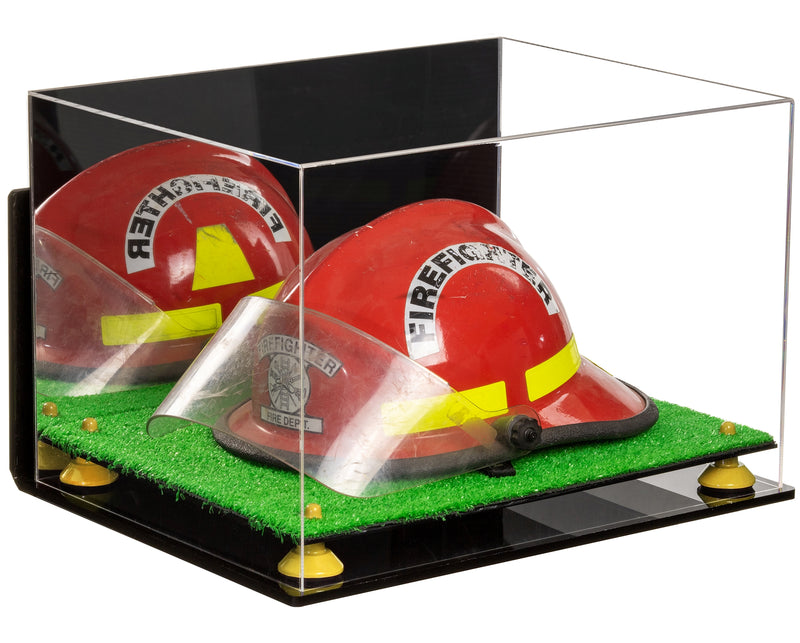 Acrylic Fireman's Helmet Display Case – Mirror Wall Mount (A014/V60)