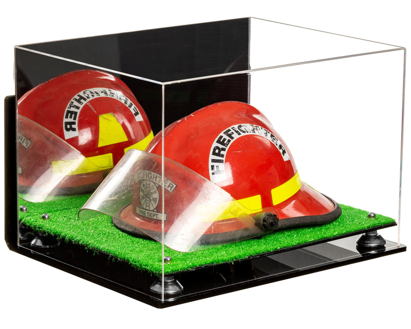 Acrylic Fireman's Helmet Display Case – Mirror Wall Mount (A014/V60)