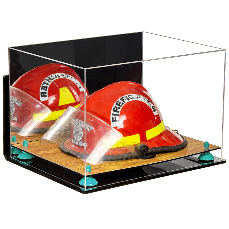 Acrylic Fireman's Helmet Display Case – Mirror Wall Mount (A014/V60)