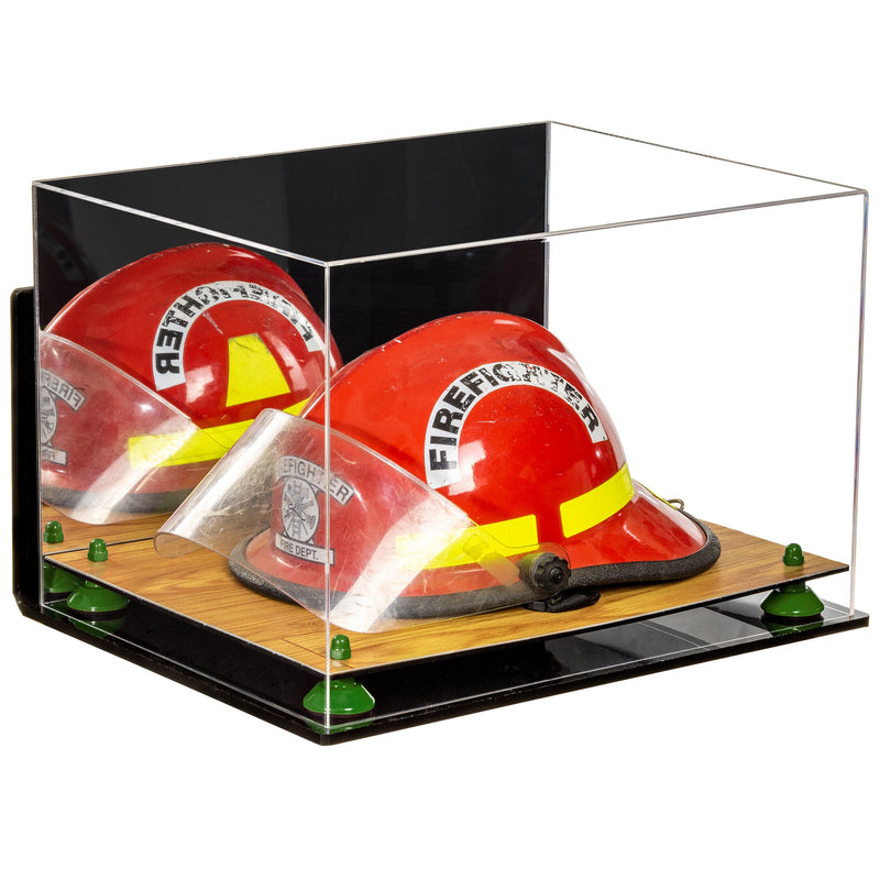 Acrylic Fireman's Helmet Display Case – Mirror Wall Mount (A014/V60)