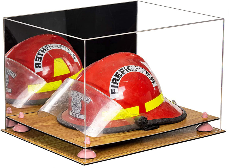 Acrylic Fireman's Helmet Display Case – Mirror Wall Mount (A014/V60)
