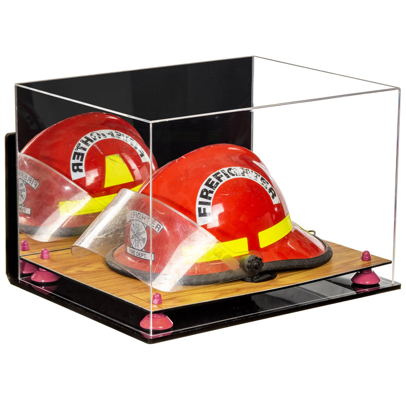 Acrylic Fireman's Helmet Display Case – Mirror Wall Mount (A014/V60)