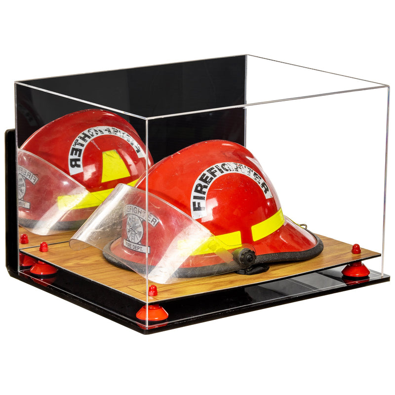 Acrylic Fireman's Helmet Display Case – Mirror Wall Mount (A014/V60)