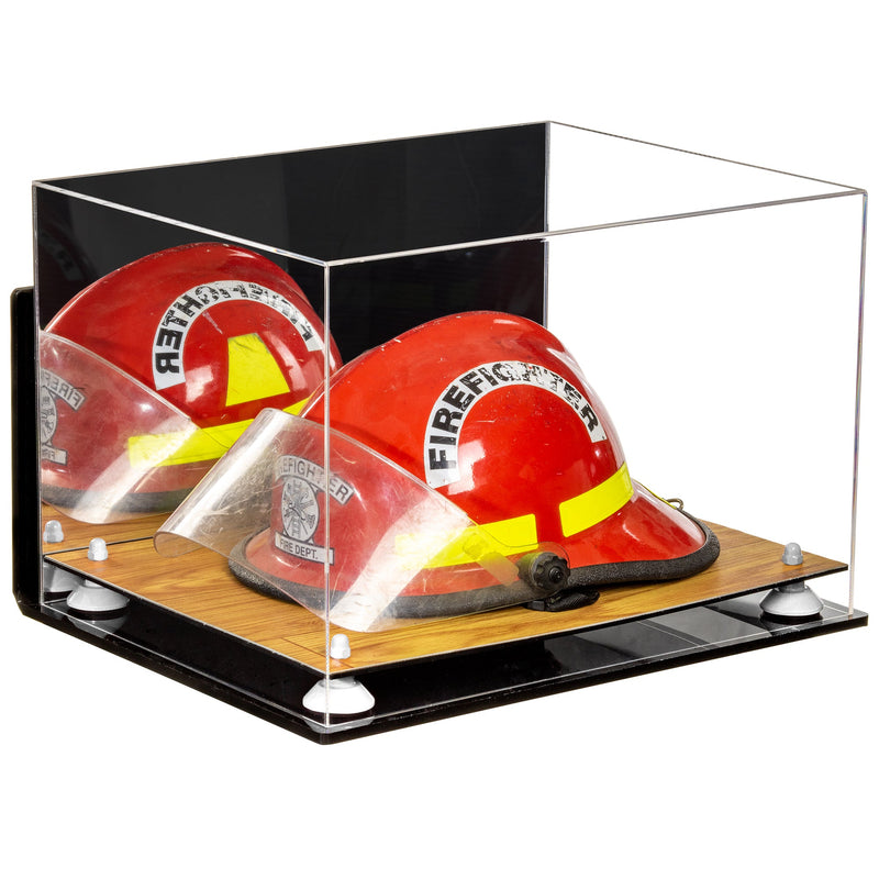 Acrylic Fireman's Helmet Display Case – Mirror Wall Mount (A014/V60)