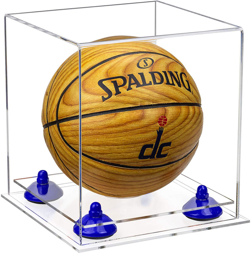 Acrylic Mini - Miniature (not Full Size) Basketball Display Case - Clear (B03/A015)