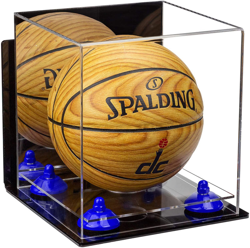 Acrylic Mini - Miniature (not Full Size) Basketball Display Case Mirror Wall Mounts (A015/B03)